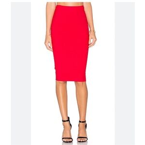 BCBGMAXAZRIA - bandage Leger Skirt - Red Berry